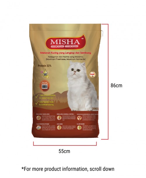 SCAS : MISHA Dry Cat Food Ocean Fish 20KG