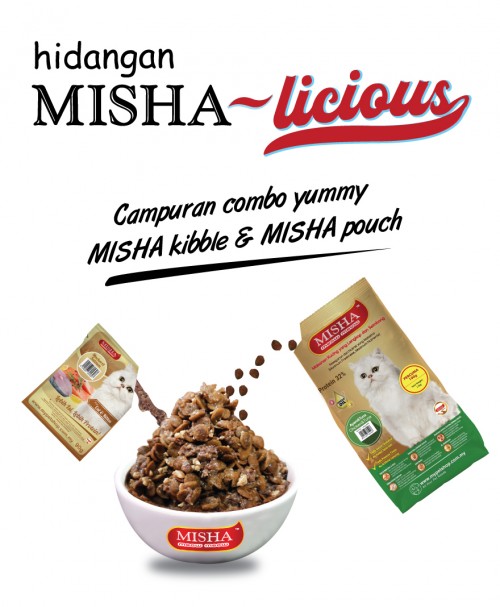 Combo Yummy MISHA-licious (MISHA 1.5kg x 1 + MISHA pouch 90g x 14)