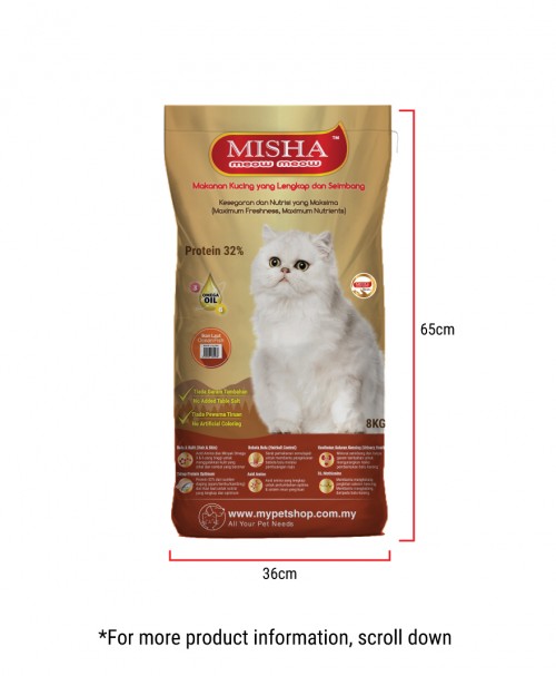 HAHFS : MISHA Dry Cat Food Ocean Fish 8KG