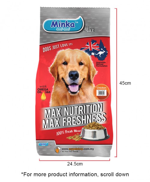 Puan Mila : Minka Dry Dog Food Chicken 2.9KG