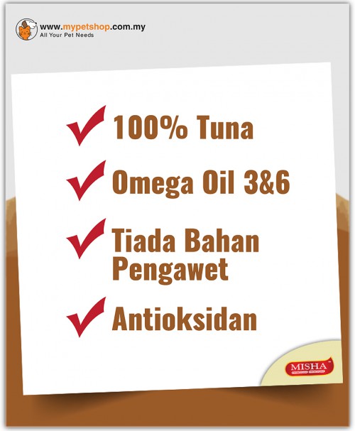 Diana Pak Din  : MISHA Majestic Premium Wet Canned Cat Food Tuna 85g x 24 Tins